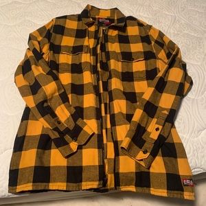 Vans x Independent Yellow Zip Up Flannel